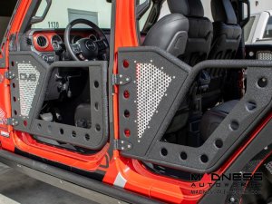 Jeep Wrangler JL Rock Door w/ Perforated Aluminum Mesh - 4 Door Jeep Wrangler JL Rock Door w/ Perforated Aluminum Mesh - 4 Door